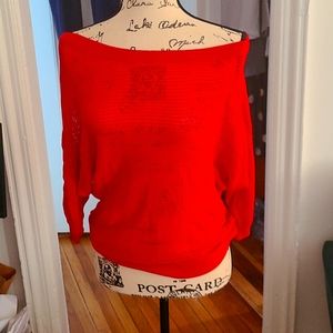 Express Boatneck Top in red